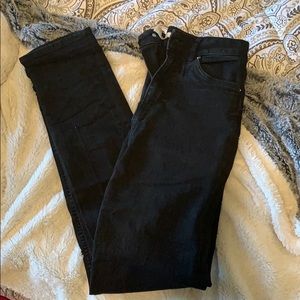 H&M black high waisted slim jeans